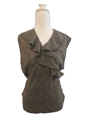 New York & Company Early 2000s Y2K Waist-Tie Blouse XL – Excellent Condition